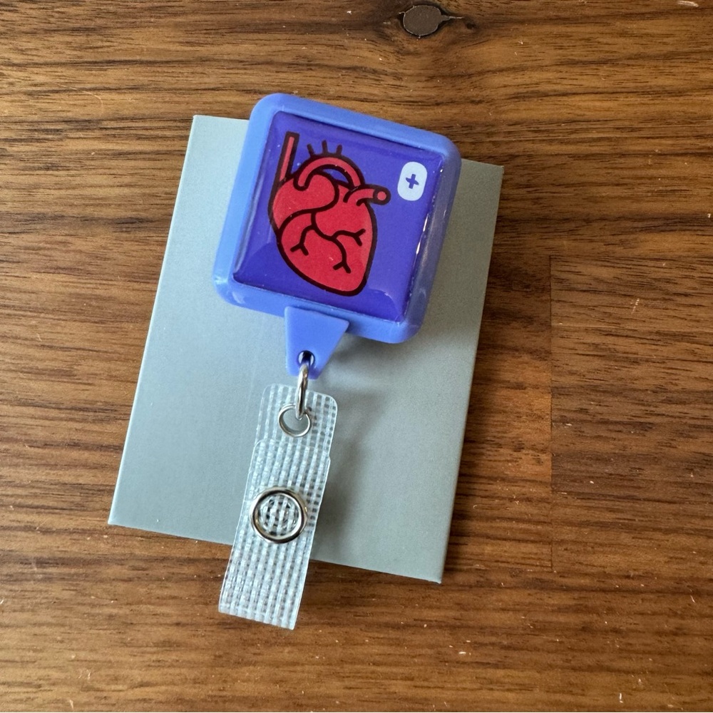 NEW - FIGS Heart Badge Reel